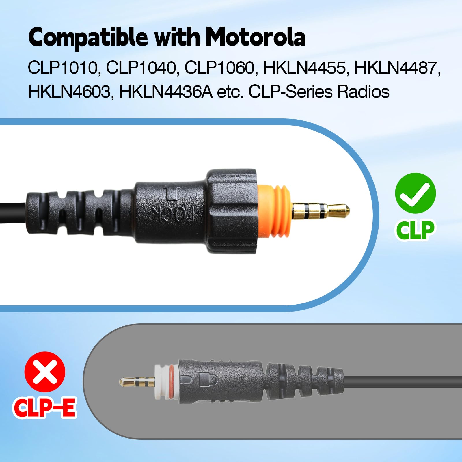 Dwukierunkowy radiowy zestaw słuchawkowy słuchawki z mikrofonem PTT do Motorola Walkie Talkie clp clp1010 clp1040 clp1060 clp1080 (w kształcie G)
