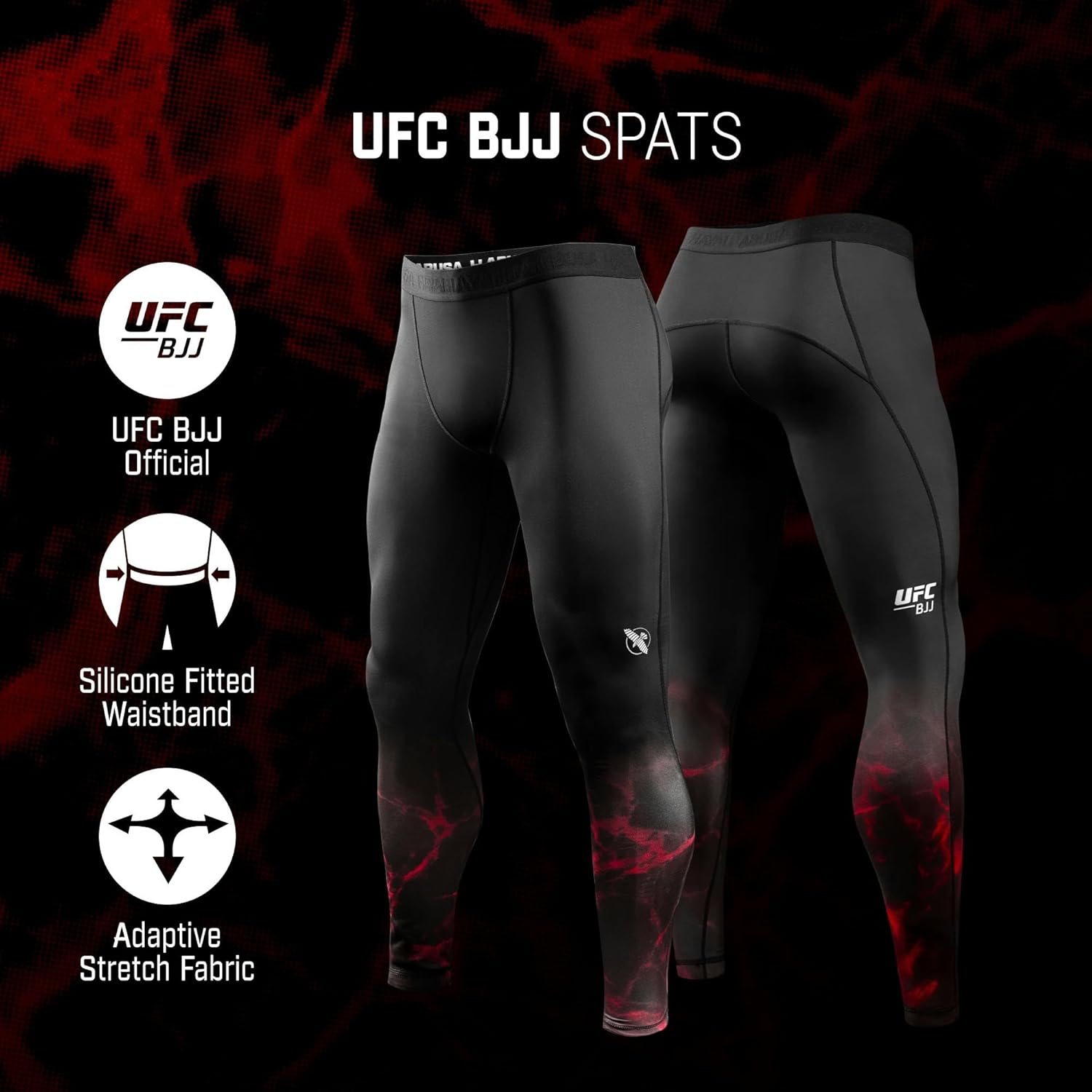 Hayabusa Men's UFC Jiu-Jitsu Compression Spats