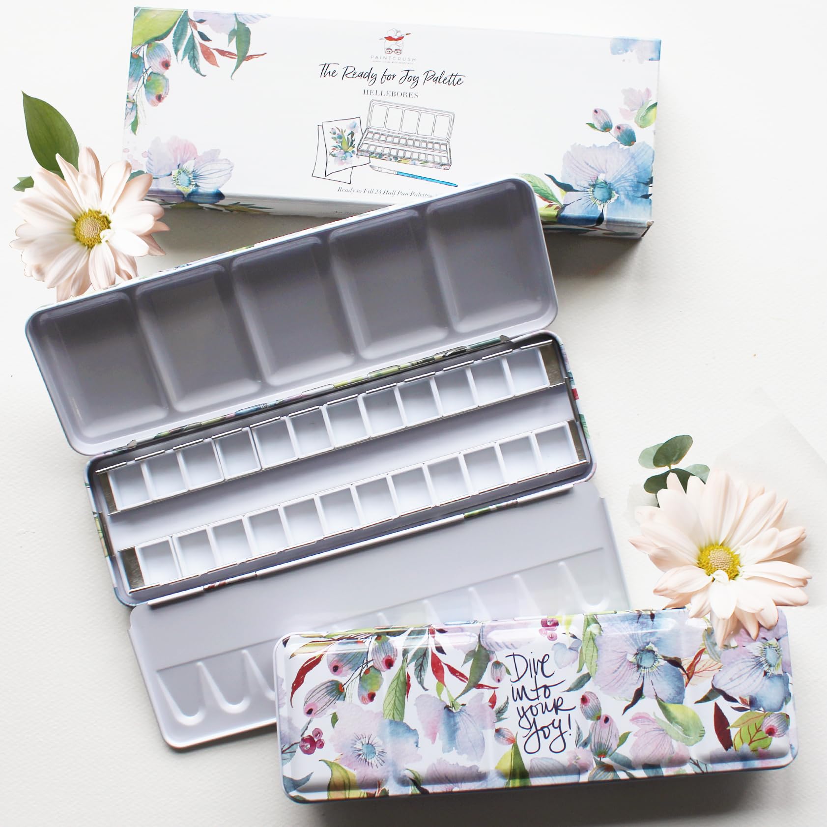 Paintcrush Pusta paleta akwarelowa, 24 półmiski (ciemiernik)