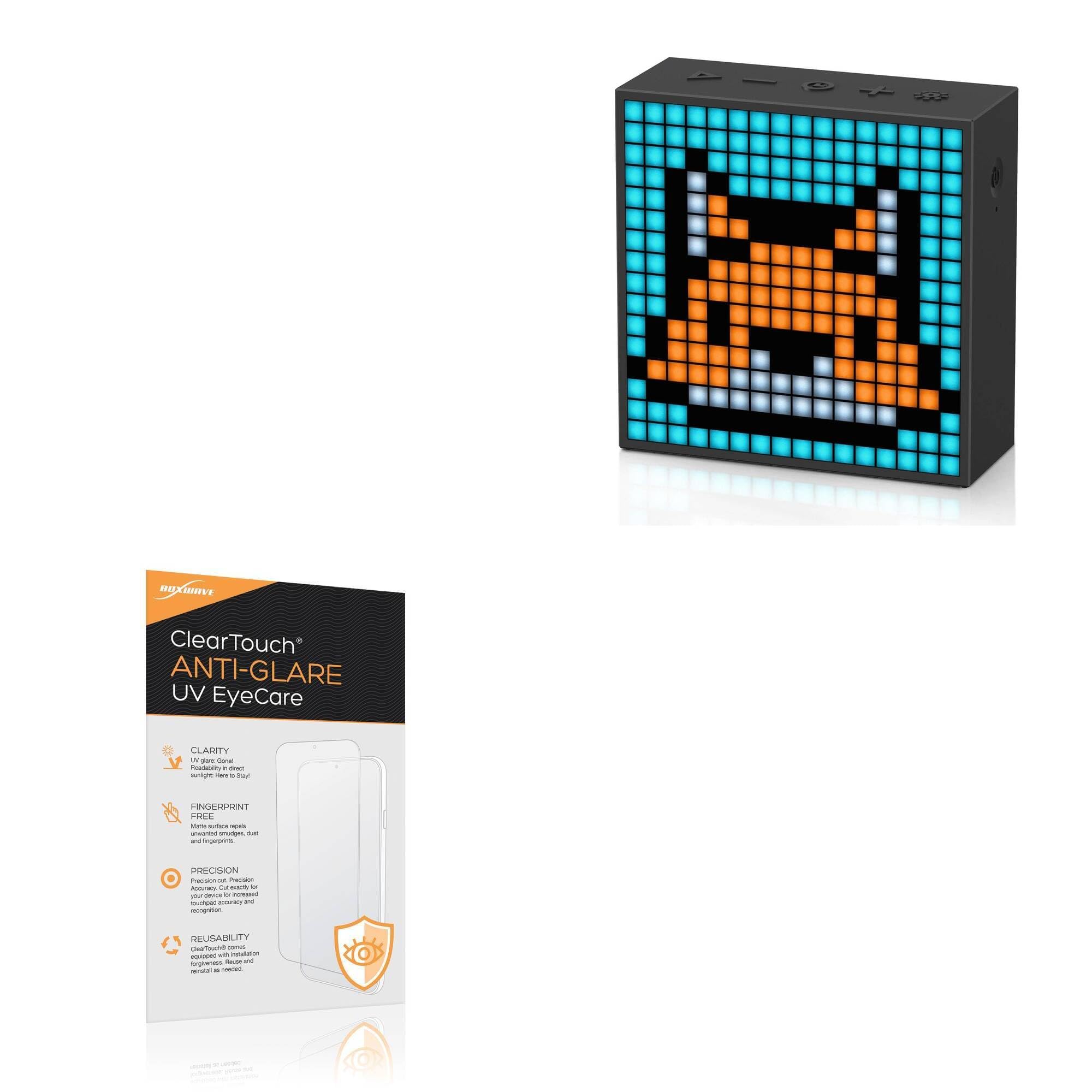 BoxWave Screen Protector Compatible With Divoom TimeBox Evo - ClearTouch Anti-Glare Anti-UV EyeCare (2-Pack), Filters out Harmful Blue Light Reduce Fatigue