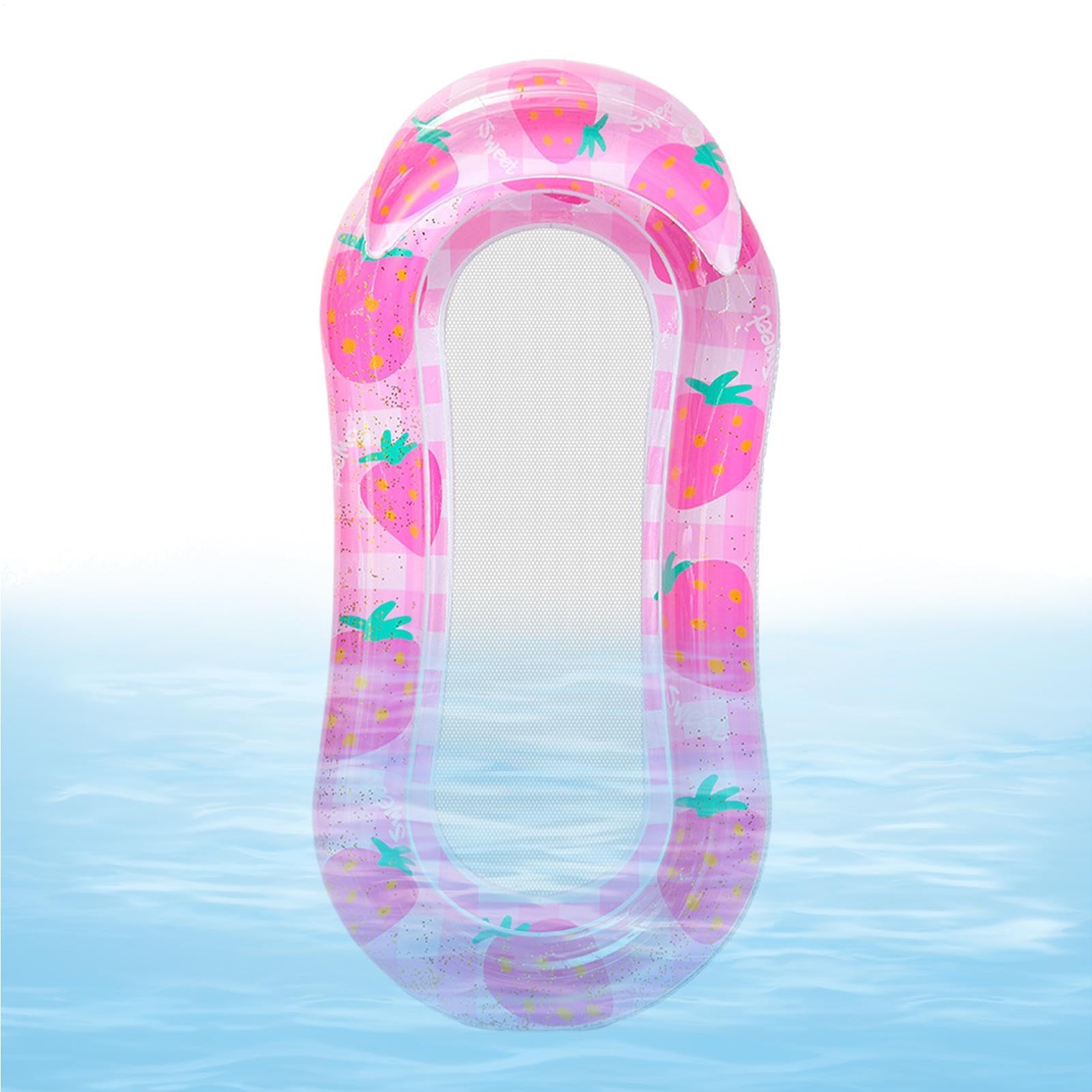 Flotteur De Piscine Chaise Longue Gonflable Portable Avec Repose-Tête