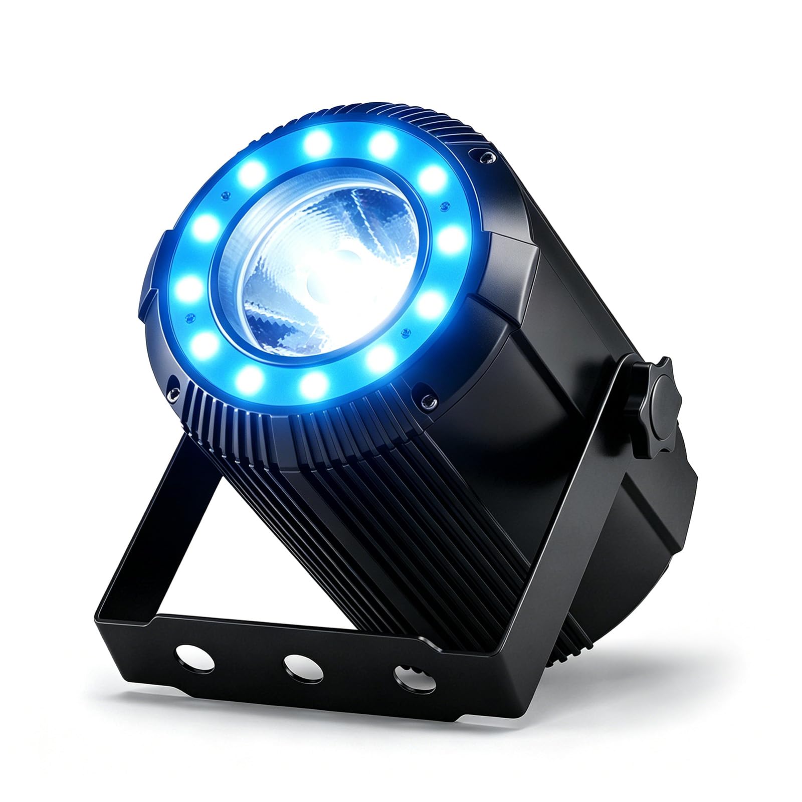 40W RGBW 4 en 1 LED Pinspot + 24 SMD RGB Luces de Escenario LED Par DMX Luces DJ 7/11CH Luz de Fiesta Foco para Bar, Fiesta, Boda, Discoteca, Teatro, Halloween