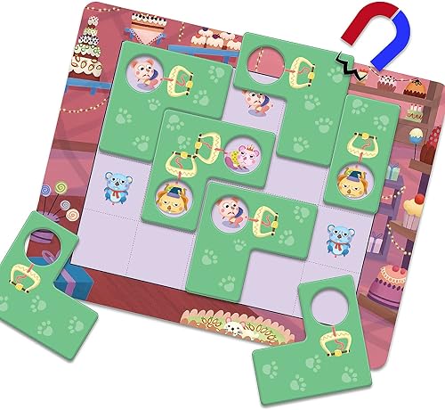 Miniatura 4 de Juego a juego, juego de rompecabezas para niños, juego de lógica, juego de inteligencia, rompecabezas STEM Montessori, juguete de aprendizaje PW0433