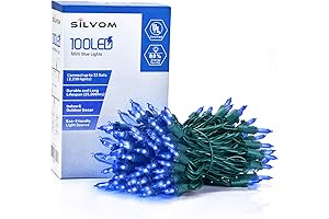 Blue Christmas Lights: 33 Ft of Festive Illumination