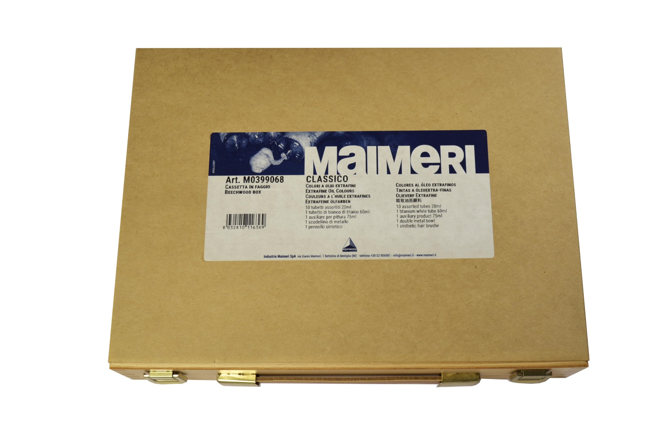 MAIMERI Classico - Coffret bois couleurs à l'huile super fines - 15 pièces