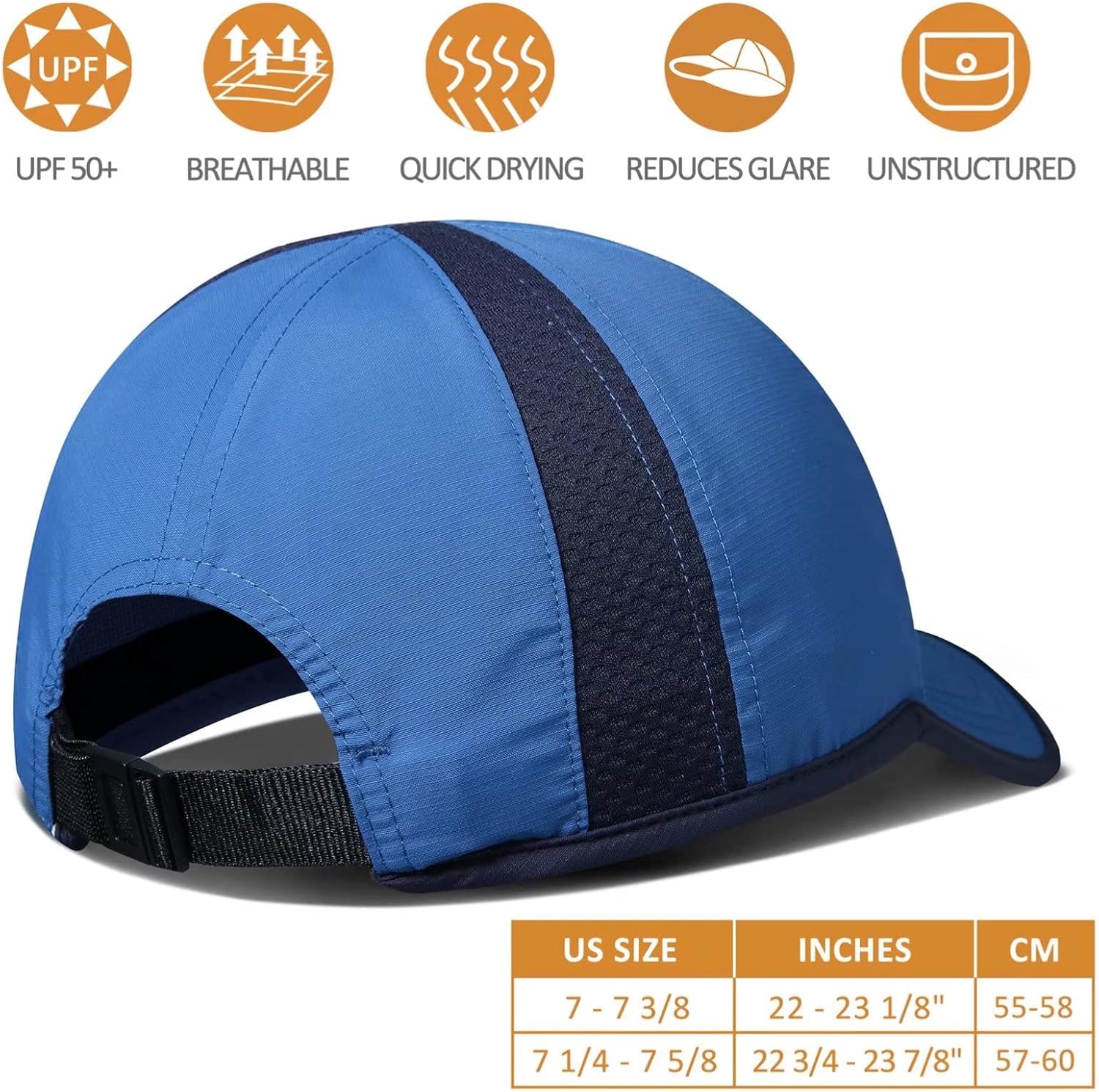 GADIEMKENSD Unstructured Hats UPF 50+ Lightweight Breathable Outdoor Cap for Men and Women - Image 2