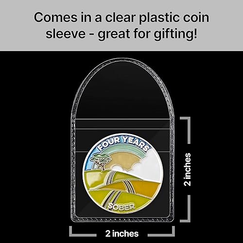 Miniatura 106 de The Achieve Mint Ficha sobria de 13 meses Chip sobrio de trece meses Regalo no AA, medallones no religiosos para hombres y mujeres que celebran
