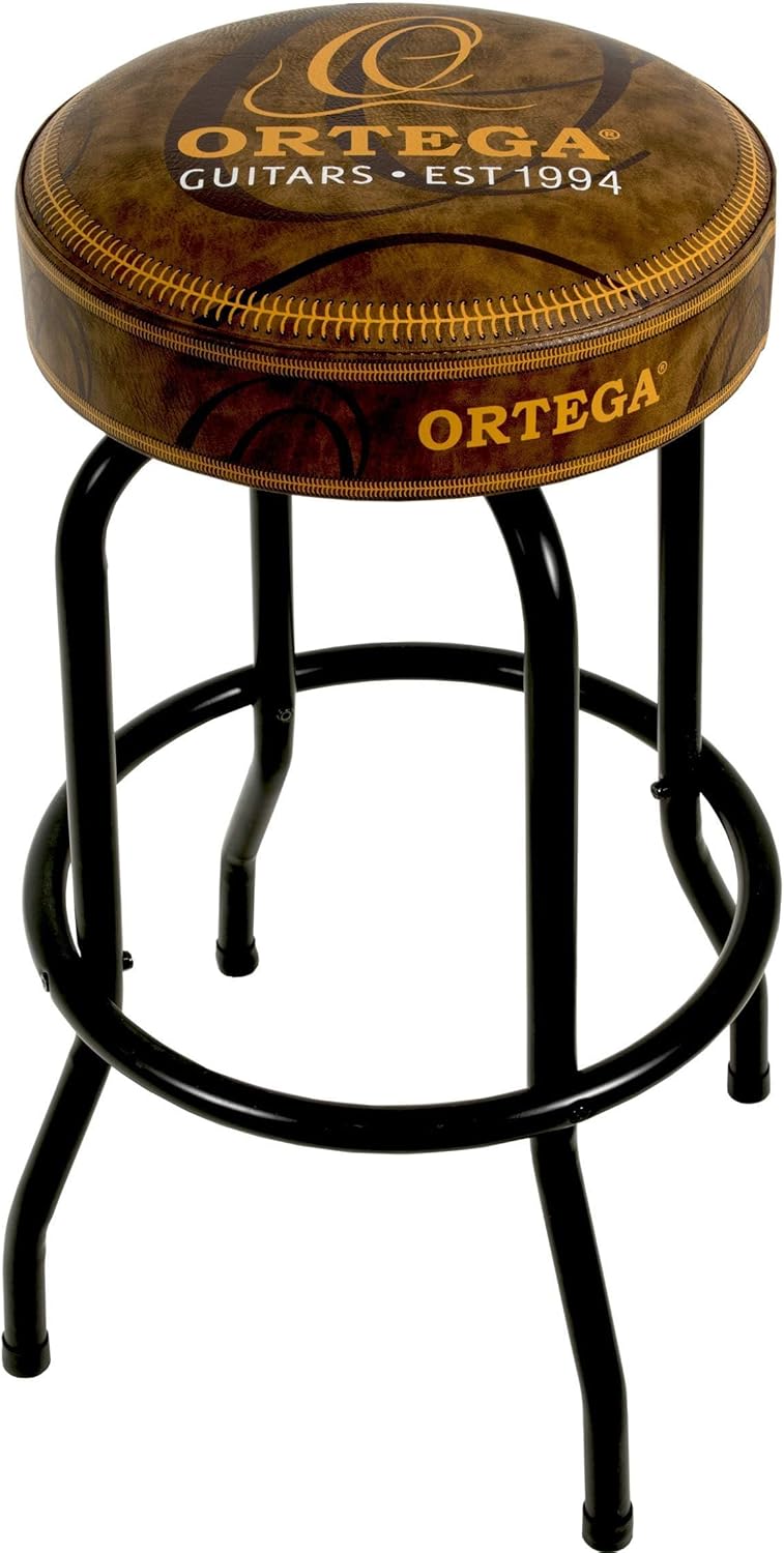 Ortega Guitars 30" Bar Stool w/Swivel Padded Seat-Steel Tube Framing with Footrest Ring (OBS30V2)