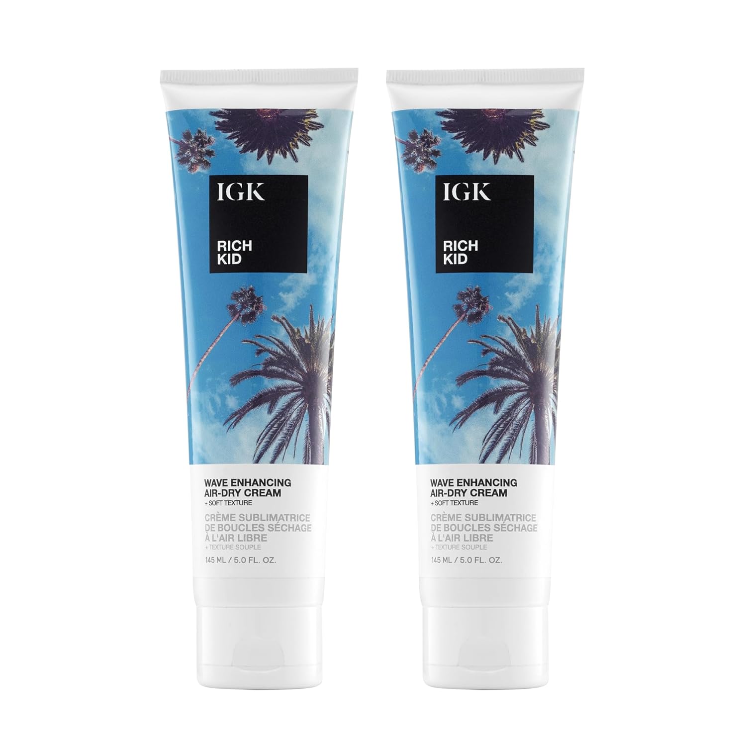 IGK Rich Kid Cream 2-Pack – Hydrating Leave-In Cream for Soft, Frizz-Free, Manageable Hair
