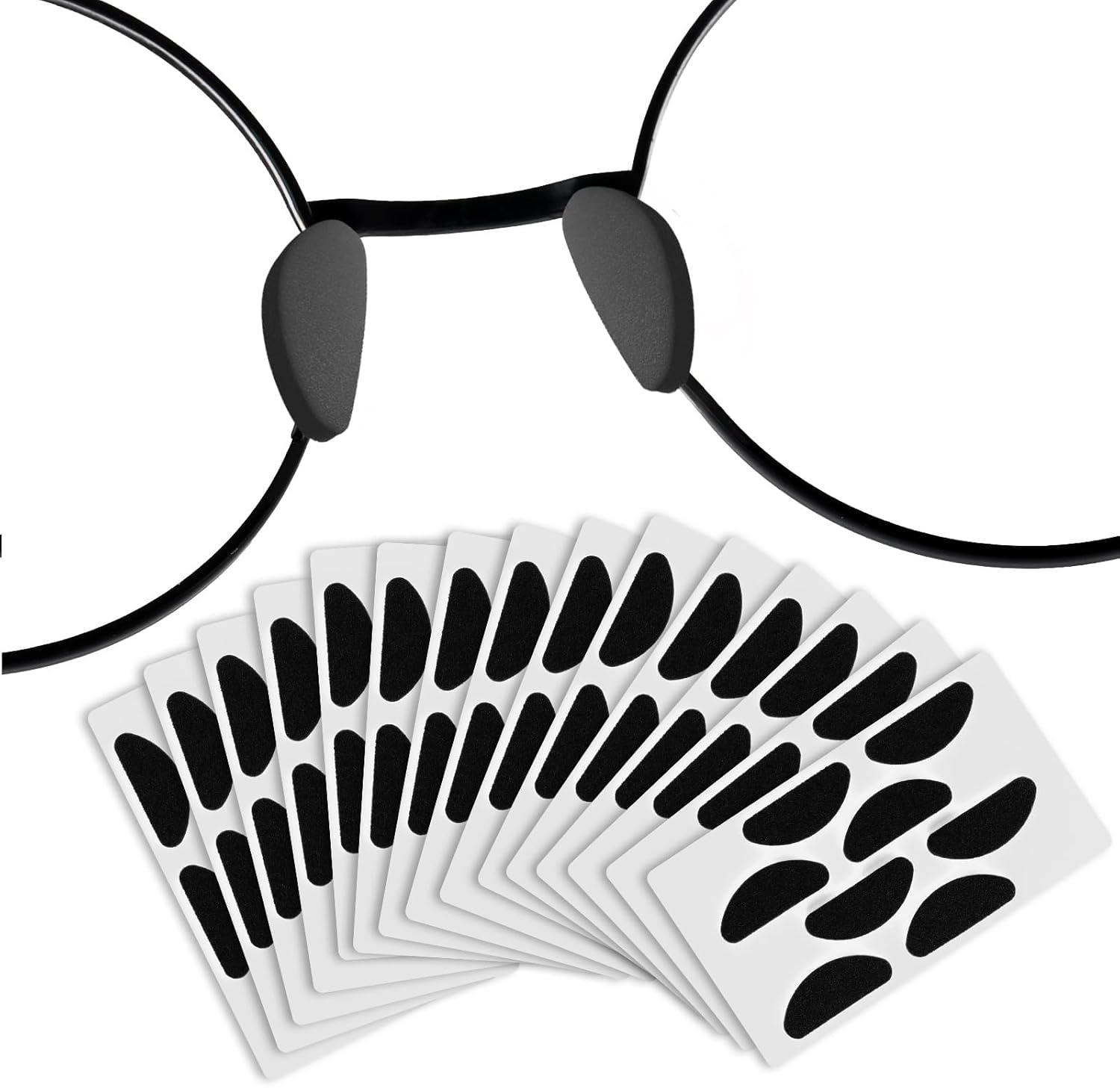 60Pairs Foam Glasses Nose Pads Replacement, Sticky Anti