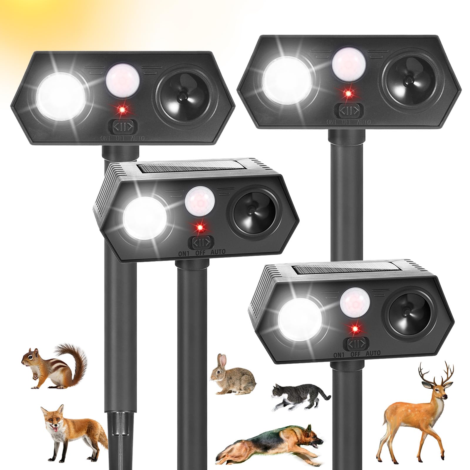 2026 Solar Ultrasonic Racoon Fortress Pro,