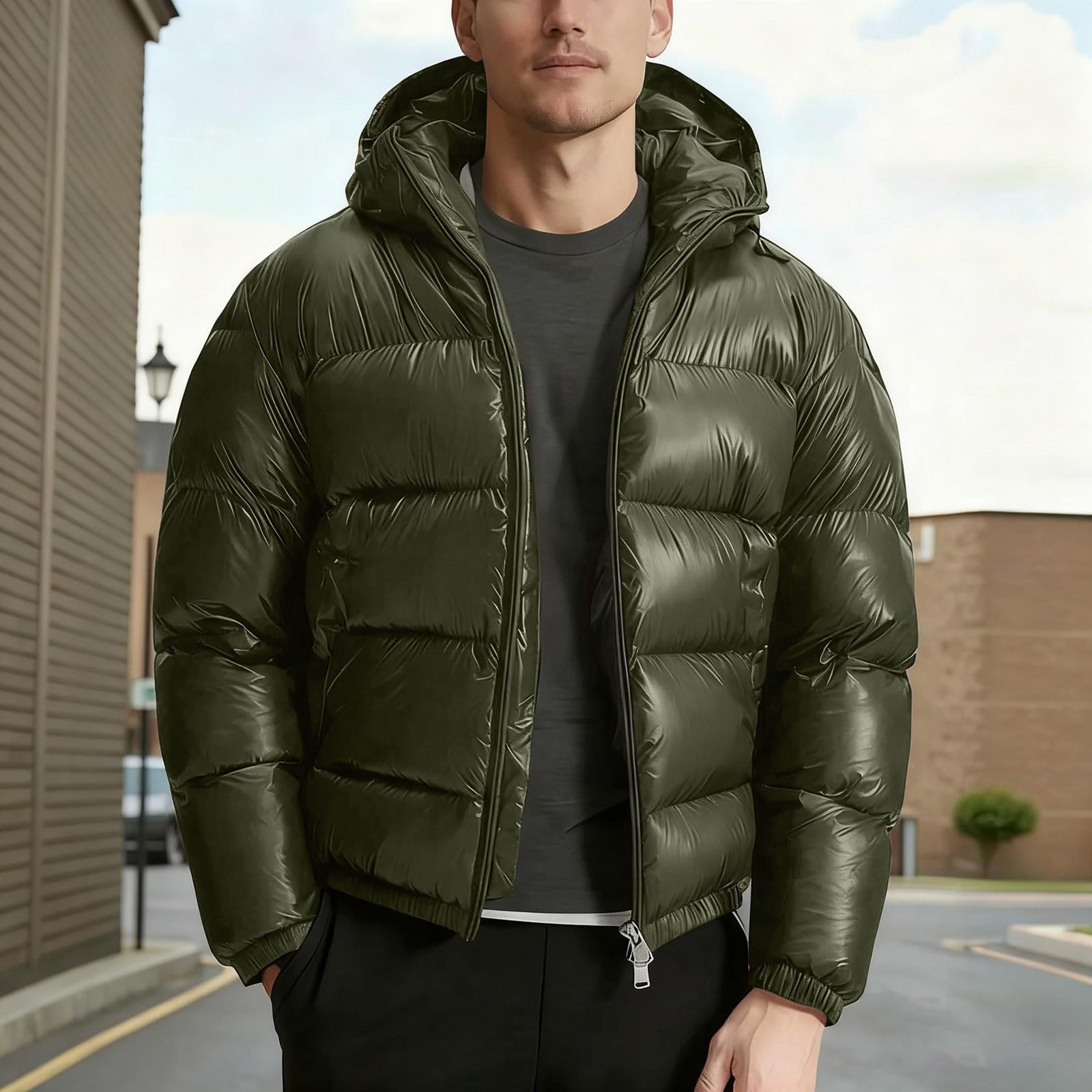 Generisch Chubasquero para hombre, resistente al agua, cortavientos, chaqueta funcional transpirable, chaqueta de senderismo ligera A35