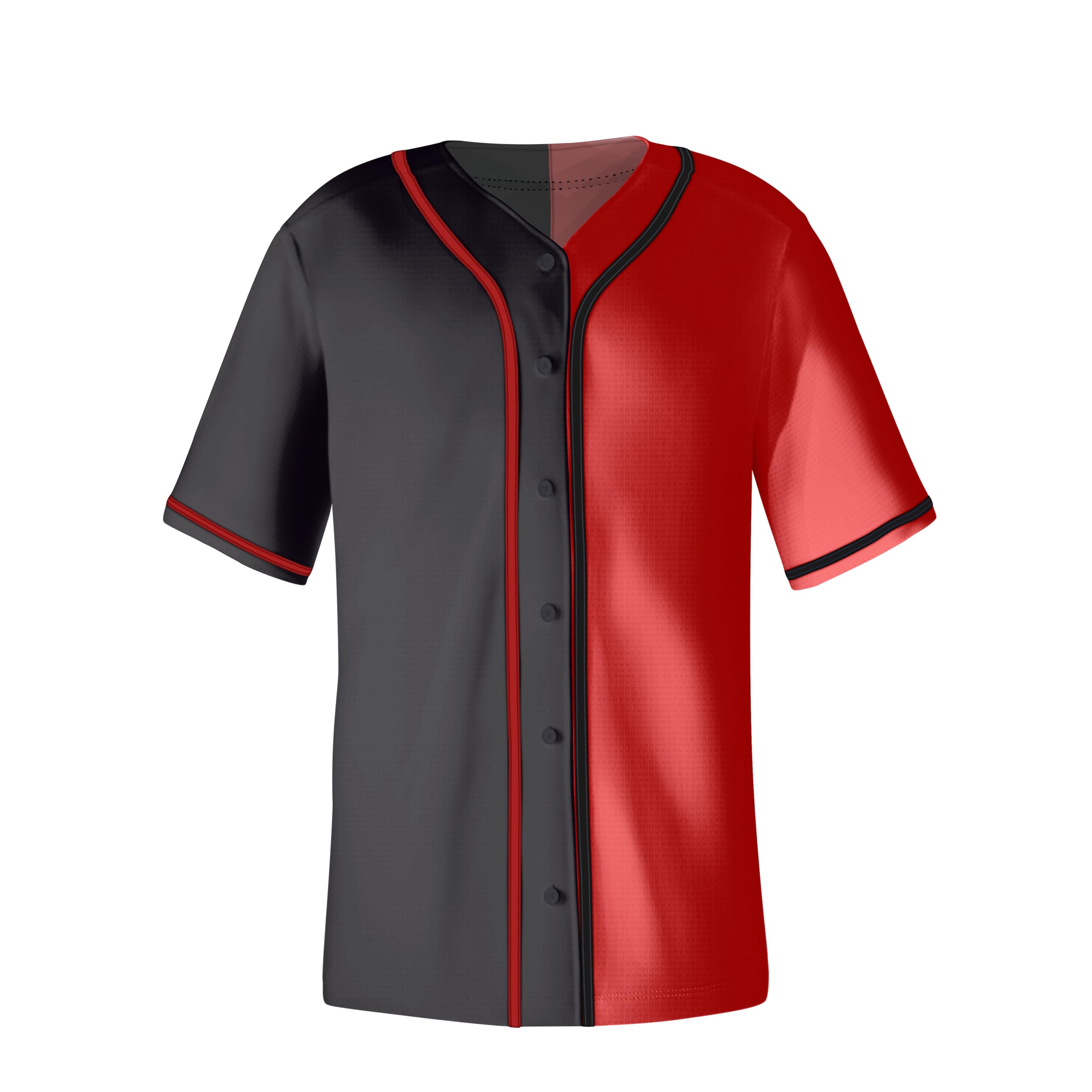 Aizqaoalk Baseball Jerseys Blank for Men Shirts Short Sleeve Hip Hop Sports Casual Button Down Uniforms