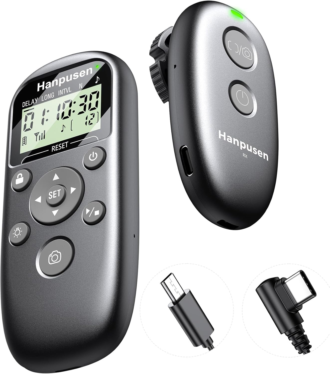 Rechargeable Wireless Intervalometer Shutter Release for Sony Cameras - Time-Lapse, Star Trails, Interval & BULB Exposure Remote with OLED Display for Sony A7 IV/A7 III/A6700/FX3/FX30/A6400/A6100/ZV-1