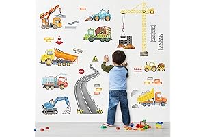 Stick and Decorate Construction Wall Decals