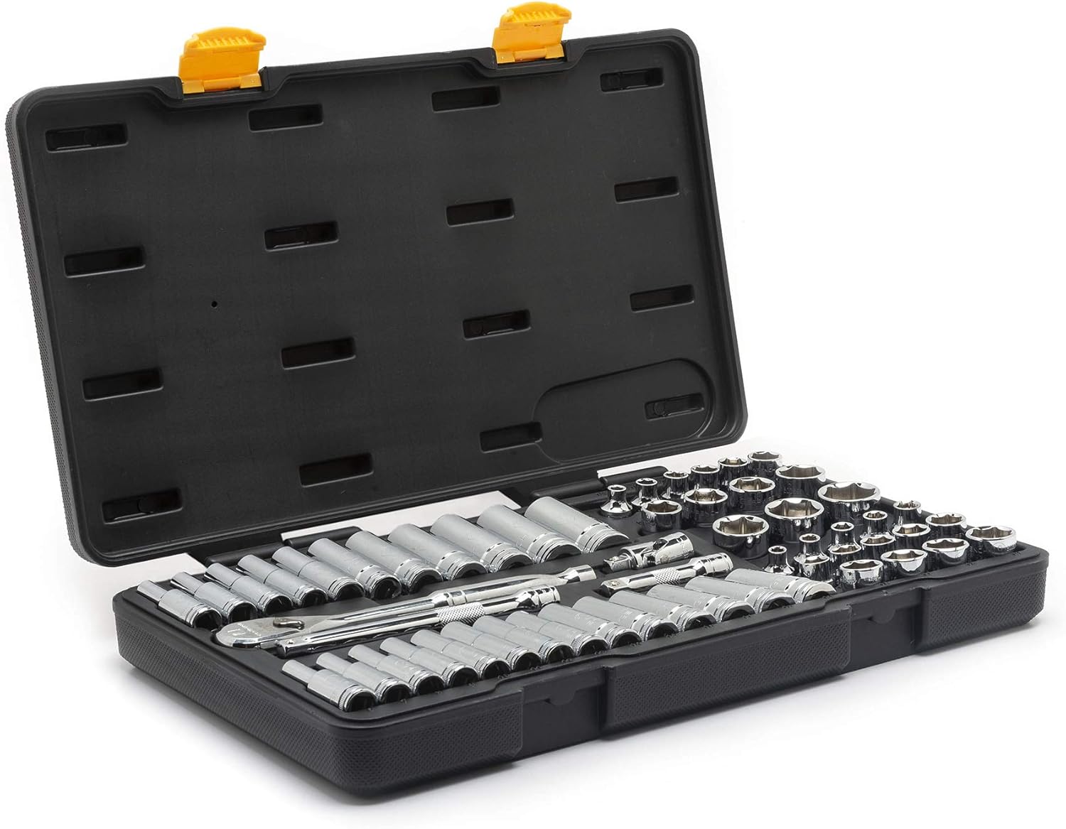 GEARWRENCH56 Pc. 3/8" Drive 6 Pt. 120XP Mechanics Tool Set, Standard & Deep, SAE/Metric - 80550P