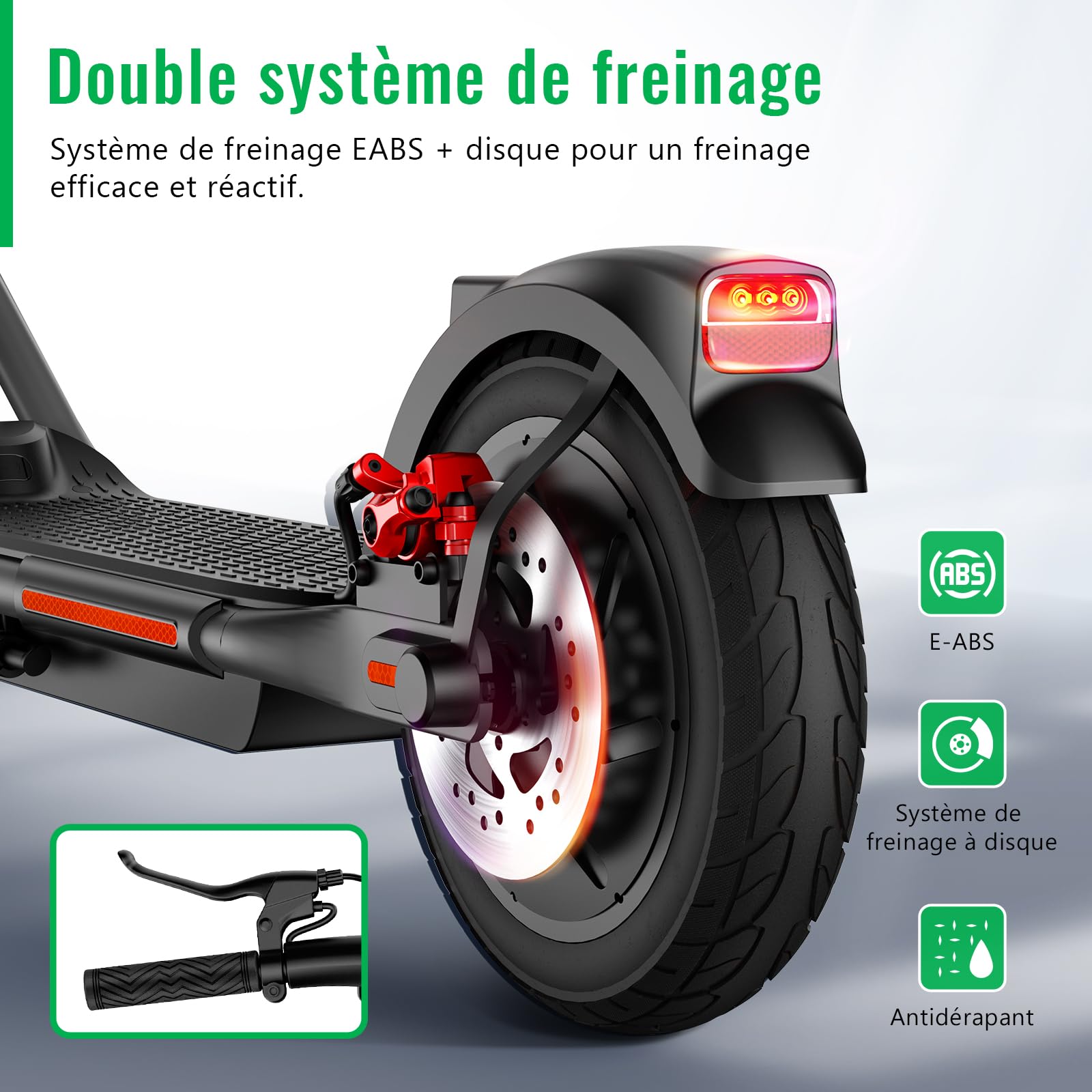Uni-chic Trottinette Électrique Adulte 10 Pouces, Batterie 36V 7.8Ah, Autonomie 32km, Vitesse Max 25km/h, Freins Double, Pneus Anti-crevaiso, Éclairage Automatique, Écran LCD, Pliable, Noir