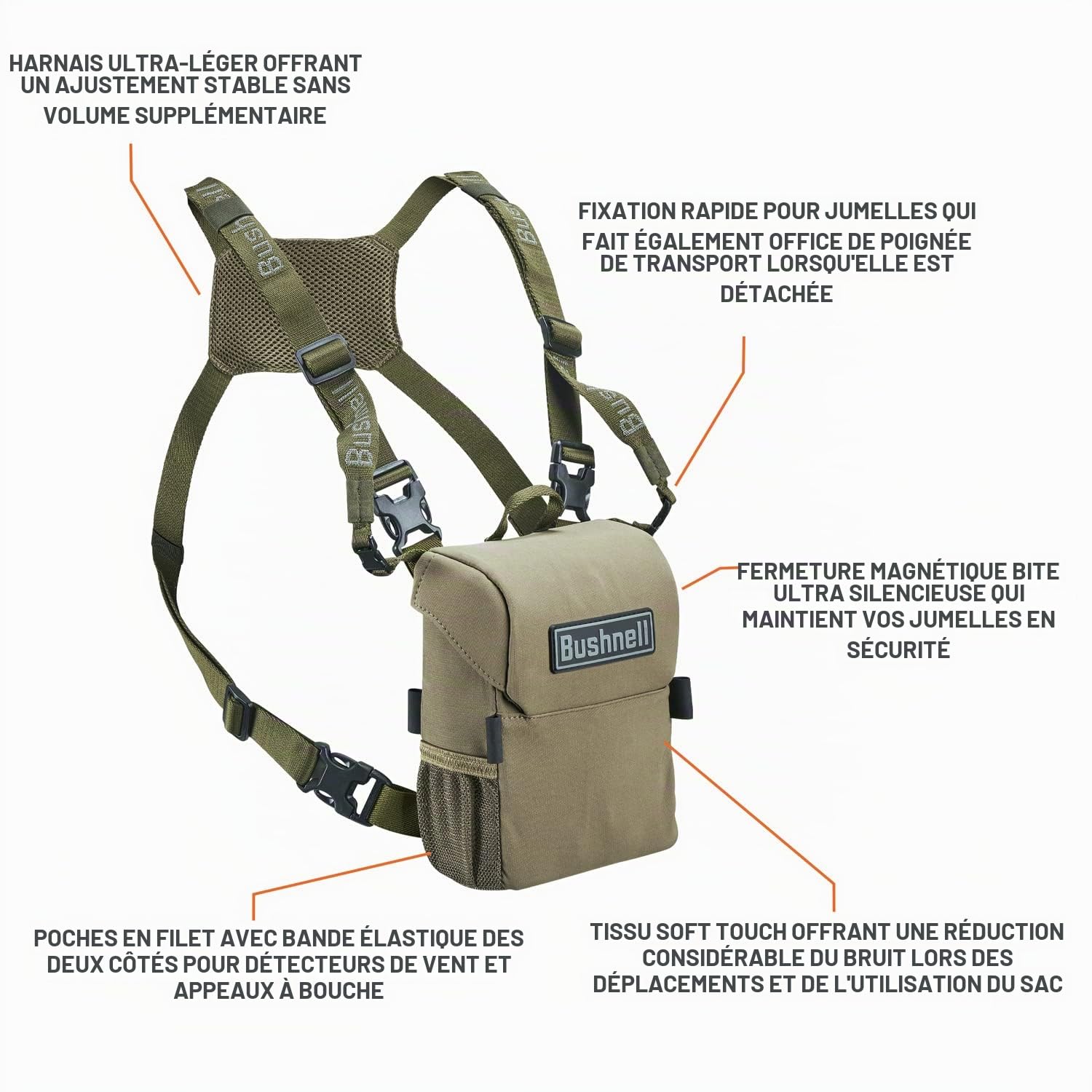 Bushnell Prime Jumelles de Chasse étanches avec Pochette Robuste pour la Chasse, l'observation des Oiseaux et la randonnée 10 x 42