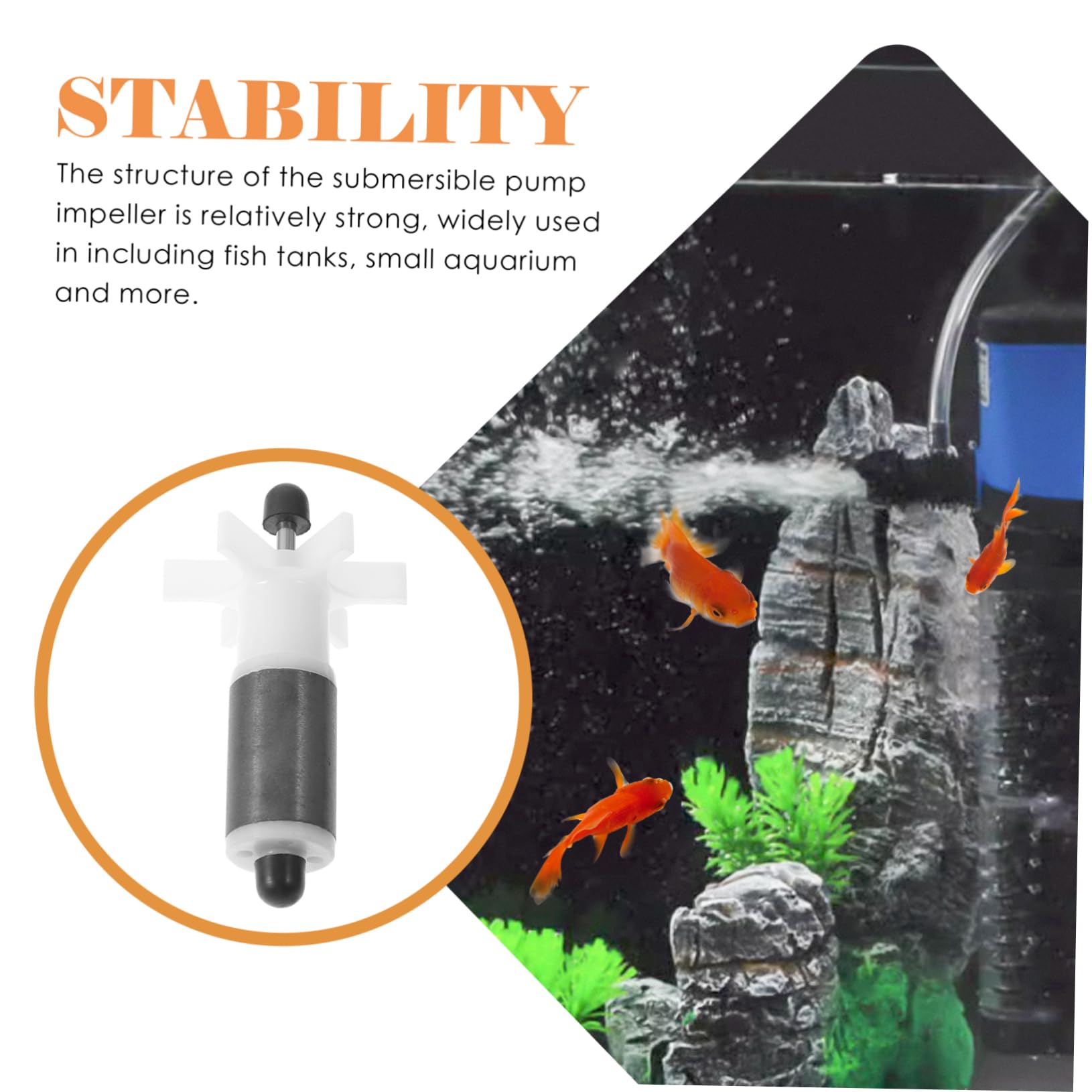 Cabilock 5 Pezzi Pompa Subacquea Miniaturizzata con Rotore Magnetico per Acquari Impeller Sostitutivo Facile da Installare Bassa Rumorosità e Alta Efficienza
