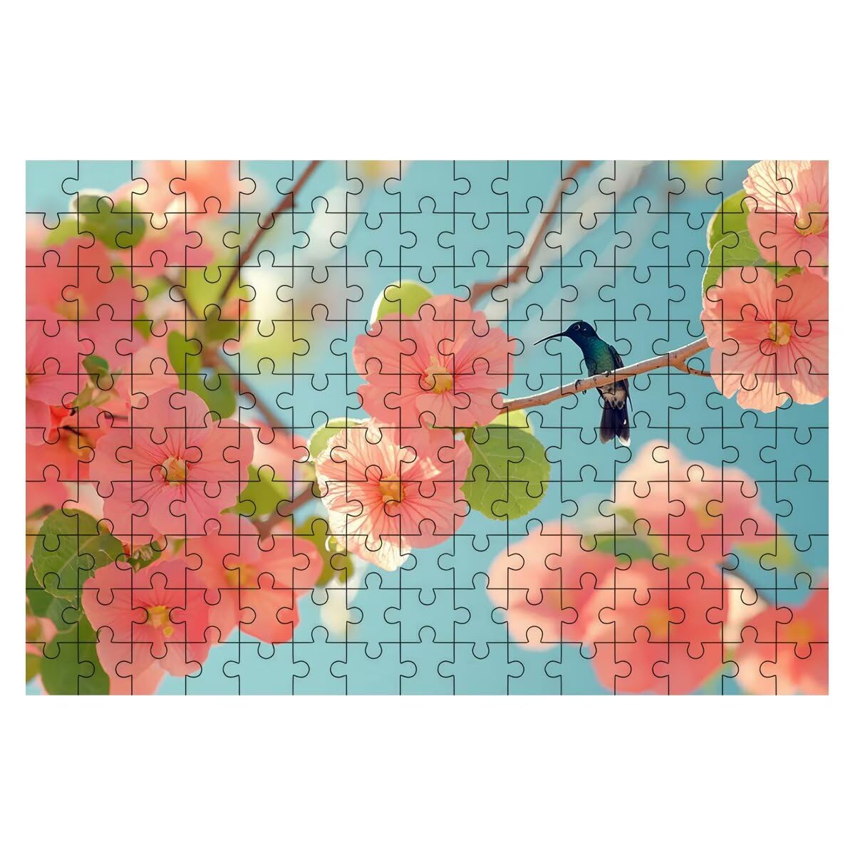 Puzzle 2000 sztuk kwiatów, puzzle dla ptaków, drewniane puzzle zabawne wyzwania kreatywna rozrywka, klasyczne puzzle zabawa opakowanie wysokiej jakości, pomysł na prezent dla kobiet, rozmiar 99 x 70