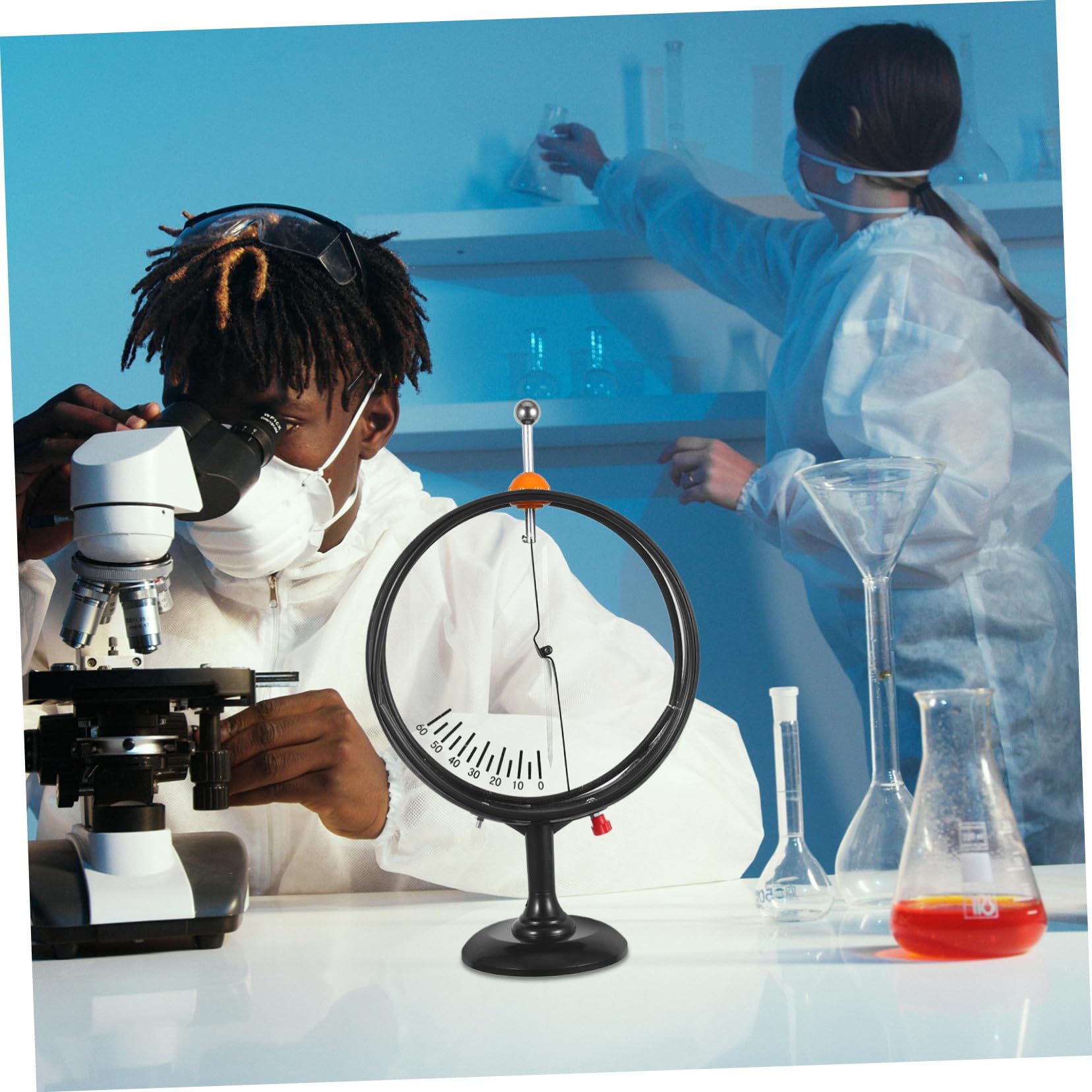 Uonlytech Électroscope à Pointeur Compact Détecteur Électrostatique Kit D’expérimentation Physique Matériel Pédagogique pour Expérience Électrostatique en Laboratoire Scolaire