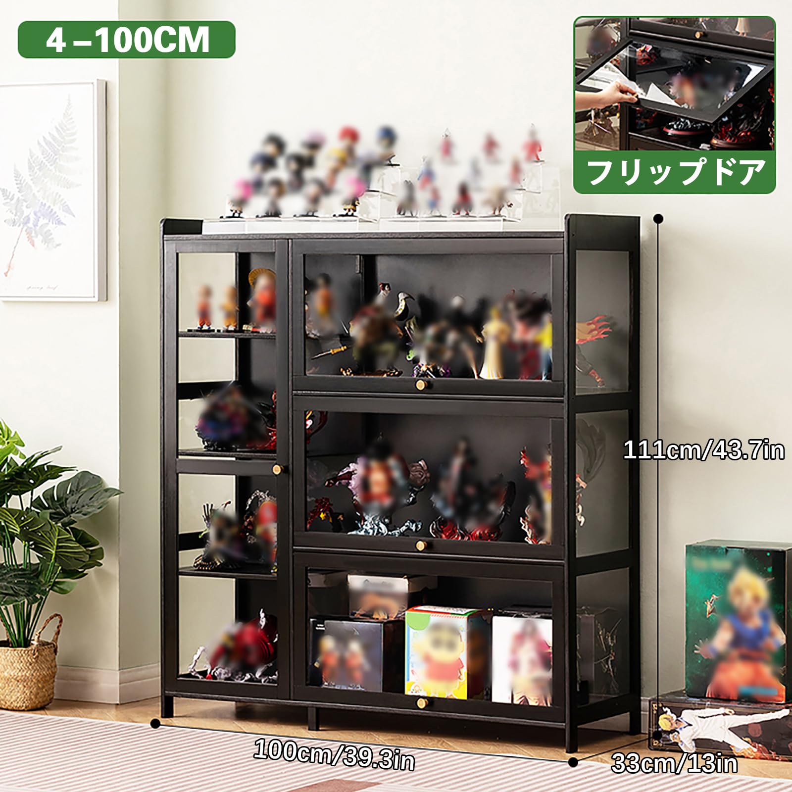 Amazon.co.jp: ショーケース アクリル ショーケース ガラスケース 棚