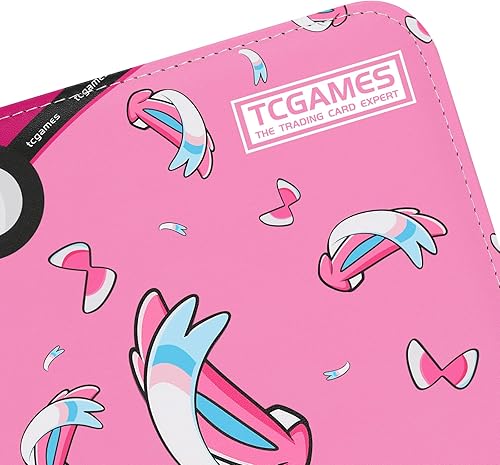 Miniatura 3 de Tcgames Carpeta de tarjetas de 9 bolsillos, 720 bolsillos, tarjetero con 40 mangas, cola rosa