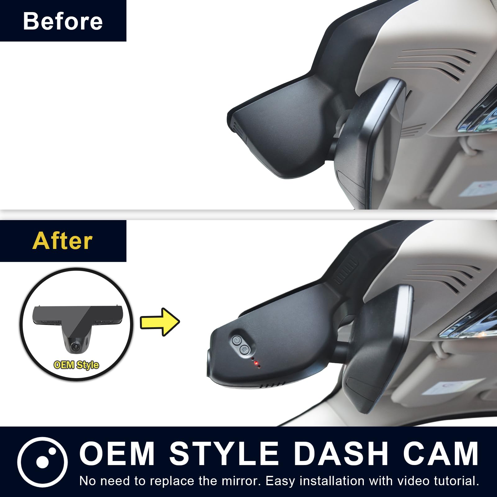 Mangoal Dashcam Avant 4K & Arrière 1080P pour BMW Gen3 G01 X3 2018-2024