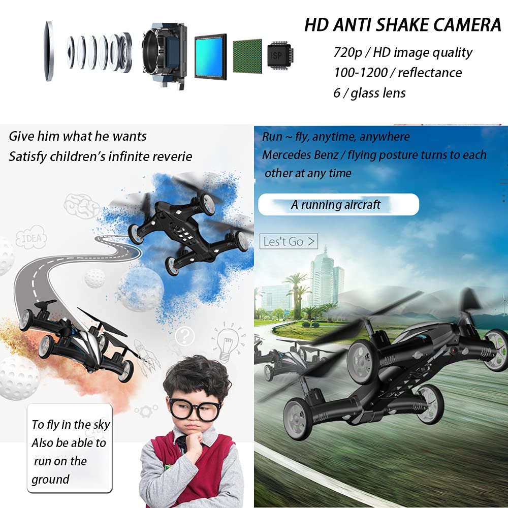 Dron z kamerą HD dla dorosłych, mini łatwy Quadcopter GPS dla początkujących z 20 min czas lotu 2,4 GHz Transmisja gestu selfie wysokość trzymać automatyczny powrót do domu, aplikacja sterowana