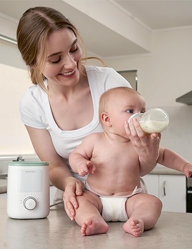 Miniatura 9 de Momcozy Calentador de biberones para leche materna, alimentos de fórmula de leche materna, nutrientes más completos conservados, calor rápido, luz
