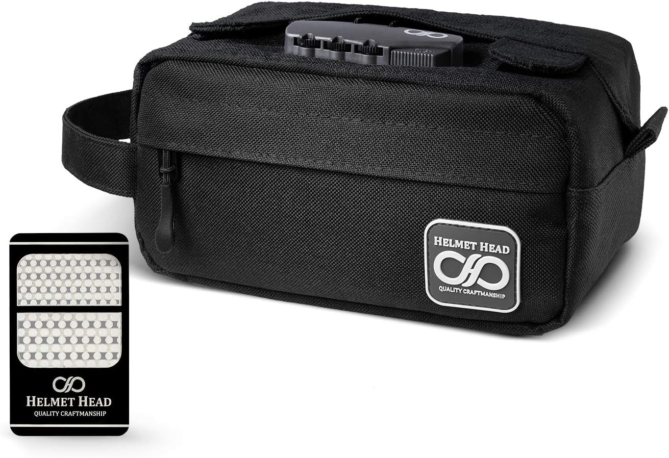 HELMET HEAD Smell Proof Bag, Water Repellent Stash Box