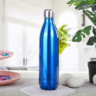 Atlasware Stainless Steel Vacuum Bottle Dark Blue (1000 ml)
