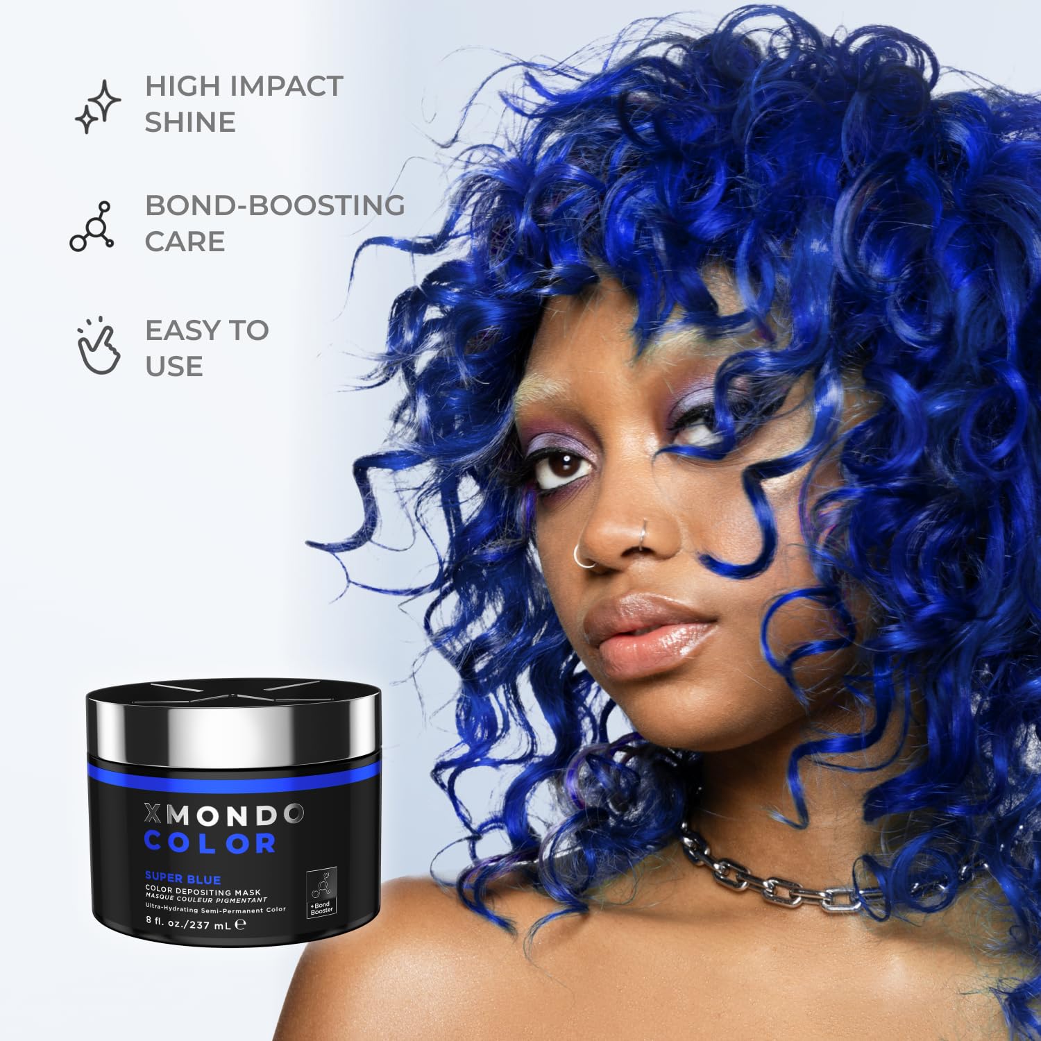 Amazon.com : XMONDO Hair Color Super Blue Hair Healing Semi