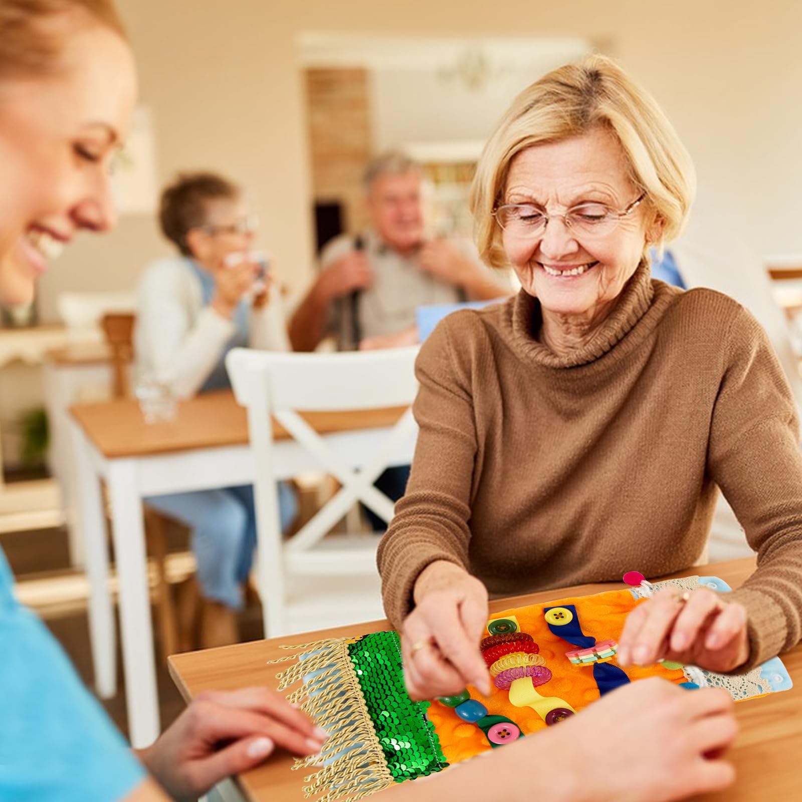 Coperta per pazienti affetti da demenza, attività per demenza, giochi per pazienti affetti da demenza, strumenti per la demenza, giocattoli per l'Alzheimer, demenza, autismo, regali per