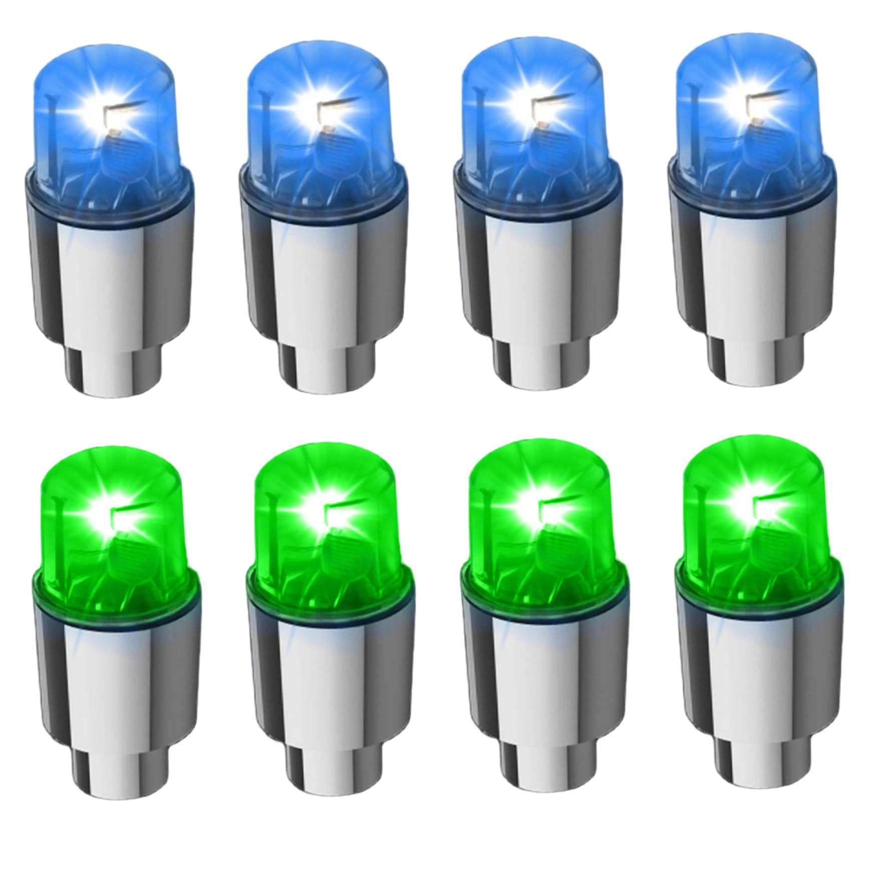 4 Luces LED Decorativas Impermeables para Rueda, de aleación, para válvula de neumático de Coche, camión, Motocicleta, Accesorios.