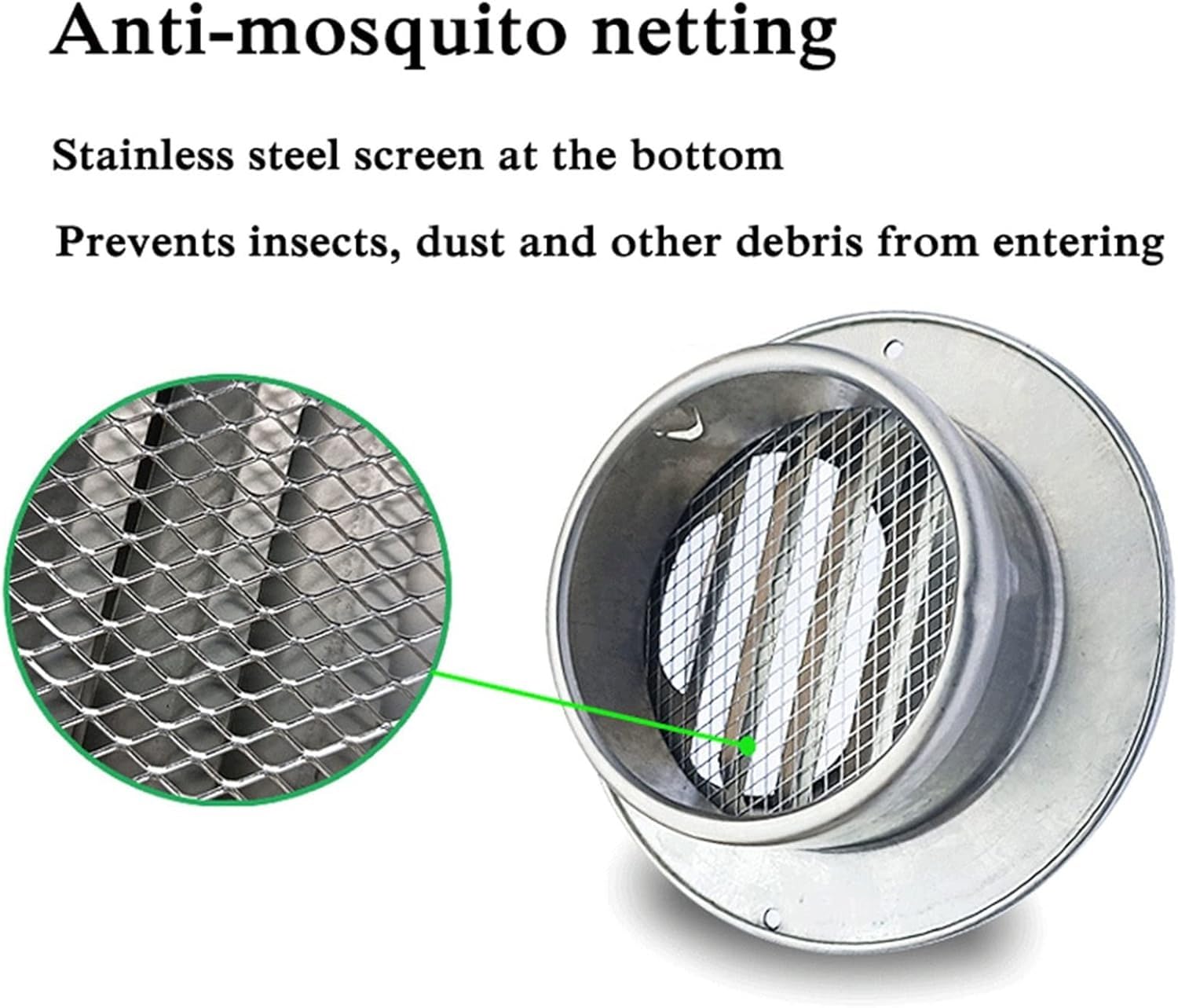 Kaminhaube, Edelstahl Trockner Wand Lüftungsabdeckung