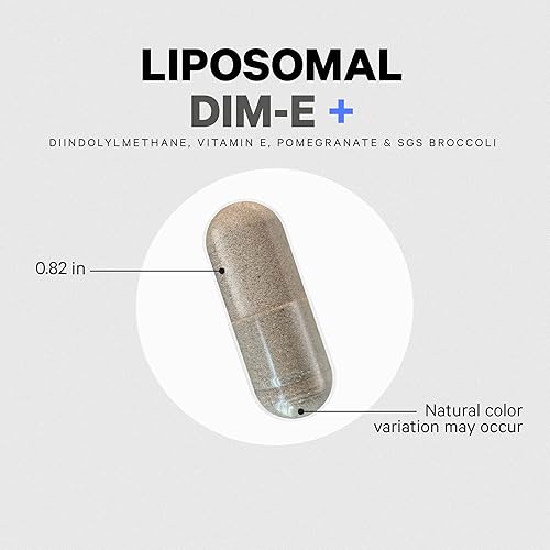 Miniatura 6 de Codeage Suplemento liposomal DIM - SGS, granada, brócoli, isómeros antioxidantes de vitamina E, tocoferoles, alfa beta, gamma delta, diindolilmetano