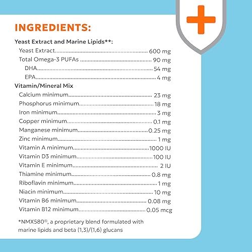 Nutramax Laboratories Nutramax Imuquin Immune Health Supplement Powder for Dogs, with Beta Glucans, Marine Lipids, Vitamins and Minerals, 30 Packets, Updated Version(Updated Version)