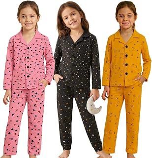FASHA Kids Night Suit | Cotton Nightwear & Pyjama Set for Boys & Girls | Full Sleeve Shirt & Pajama Set | Soft Comfortable... Price In India