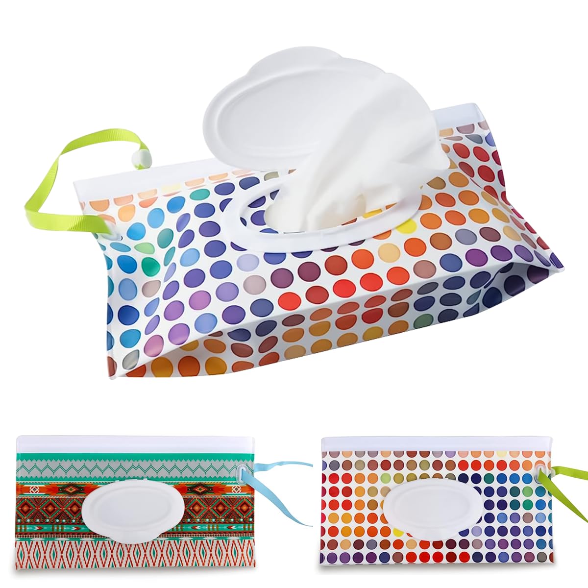 snowie soft SNOWIE SOFT® 2 Pack Waterproof Baby Wipe Dispenser with Hand Strap, Dustproof Stroller Portable Refillable Wipe Holder Wipe Bag, Baby Wipes Container, Wipe Dispenser, Reusable Travel Wet Wipe Pouch-picture-18