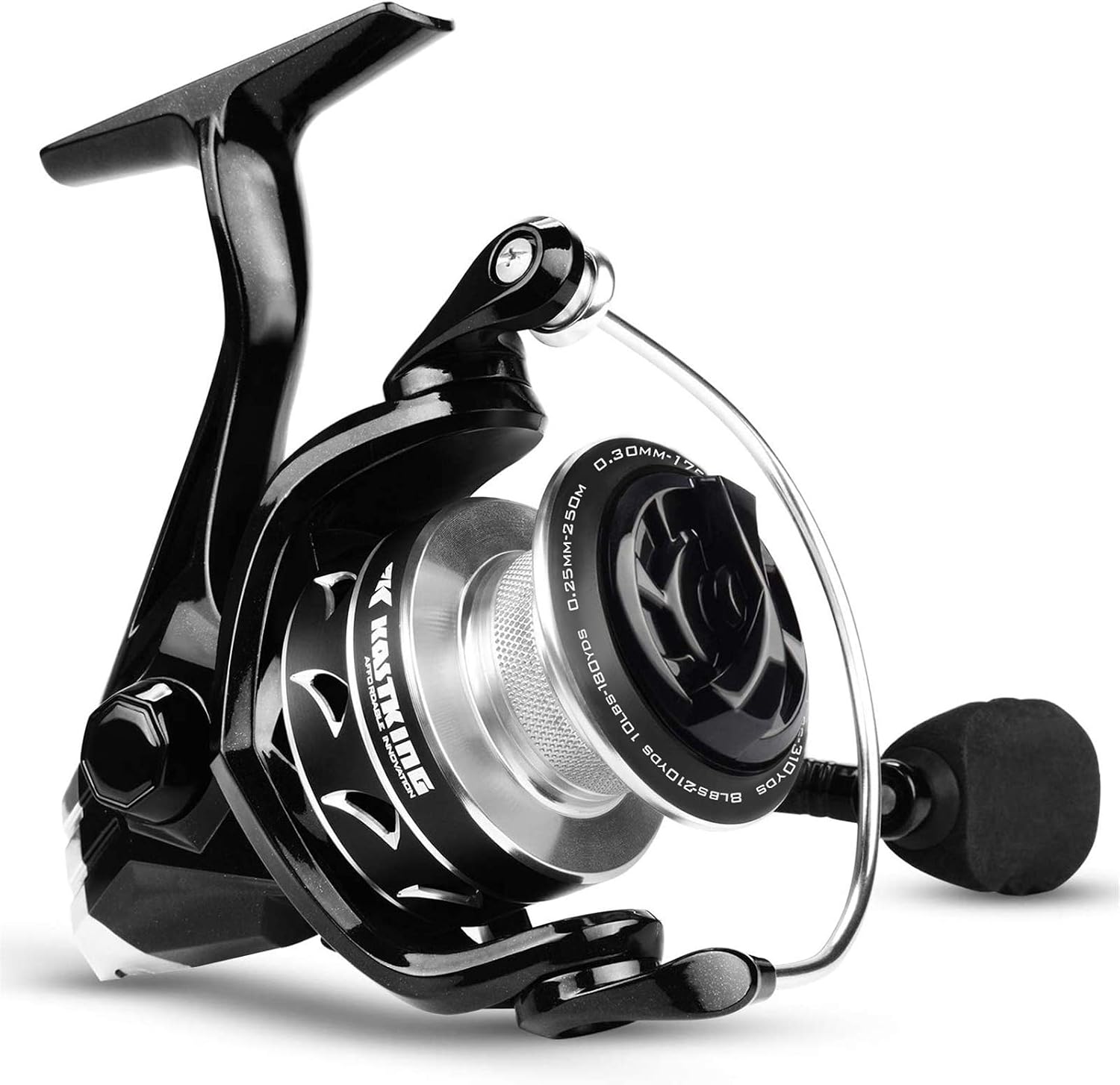 KastKing Valiant Eagle II Spinning Reel - Bald Eagle Edition Fishing Reel, All Carbon Fiber Frame and Rotor, Never-Rust 1-Piece Bail, 6.2:1 High Speed Gear Ratio, Freshwater and Saltwater.