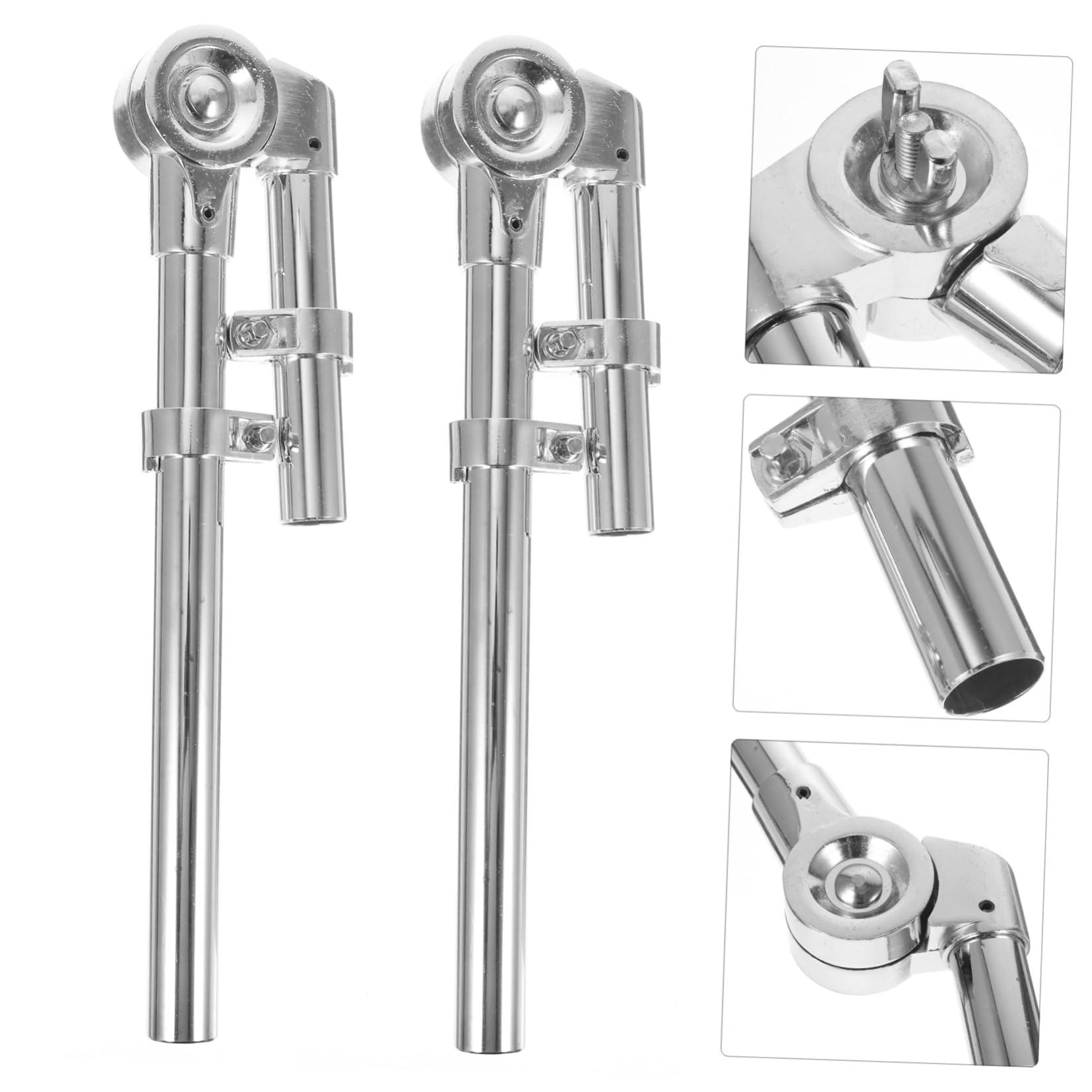 Tom Drum Halterung aus Metall, Silber, 1 Paar, Tragbar