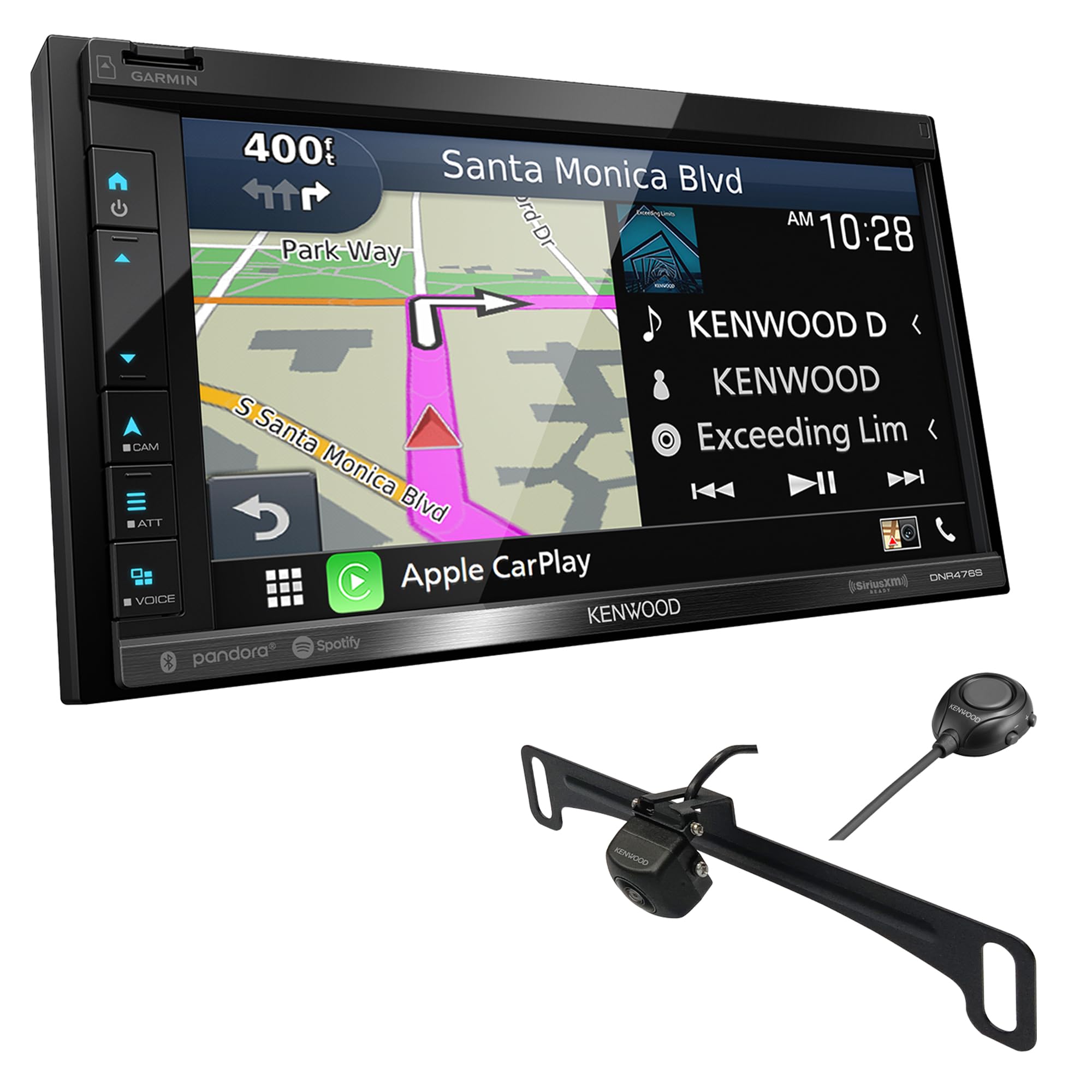 Kenwood DNR476S Digital Multimedia Navigation Receiver | Plus KENWOOD CMOS-320LP Universal Backup Camera (Renewed)