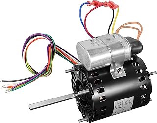 D1127 9721 Refrigerator & HVAC Fan Motor 115/230V 1/12 HP 1550RPM Compatible with Fasco 9721 D1127, Bohn 25309101 Permanent Split Capacitor Motor