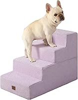 Vista 33 de EHEYCIGA Escaleras para perros pequeños de 16.5" de altura, escalones de 3 peldaños extra anchos para perros para sofá y silla, escalones