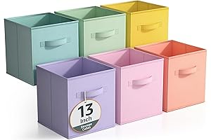 Sorbus 13 Inch Fabric Storage Cubes
