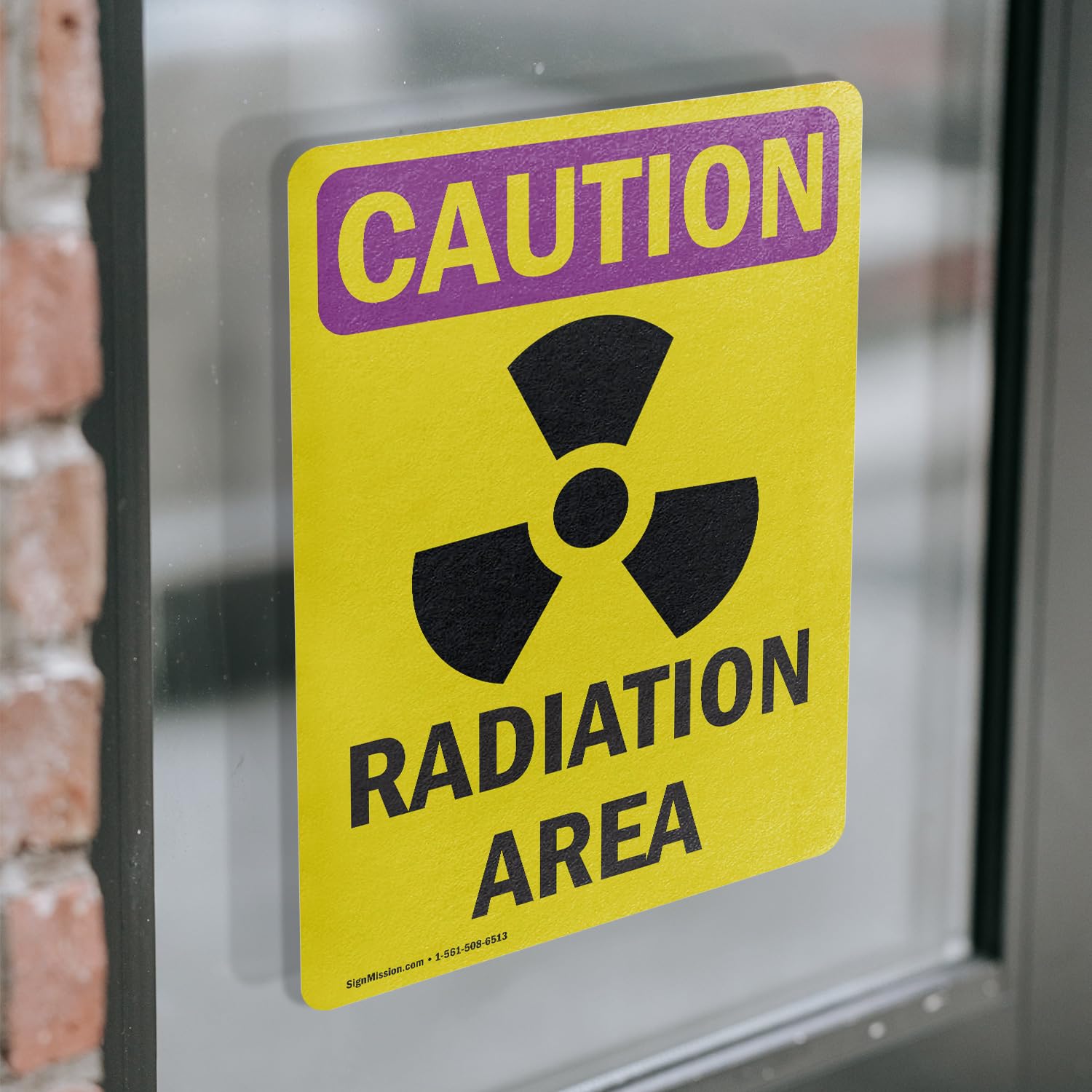 OSHA-style Caution Radiation Area Signs With UV Protection Caution ...