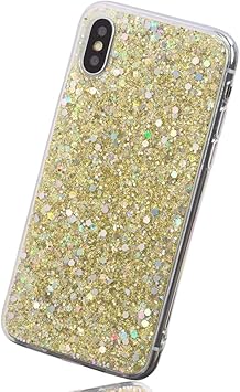 Amazon Co Jp デザモバ Dm グリッター Iphonexs ケース Iphonex ケース キラキラ ラメ オーロラ 可愛い リング対応 耐衝撃 落下防止 防指紋 超軽量 レンズ保護 ストラップホール付き 5 8インチ アイフォン Xs X カバー イエローゴールド 家電 カメラ