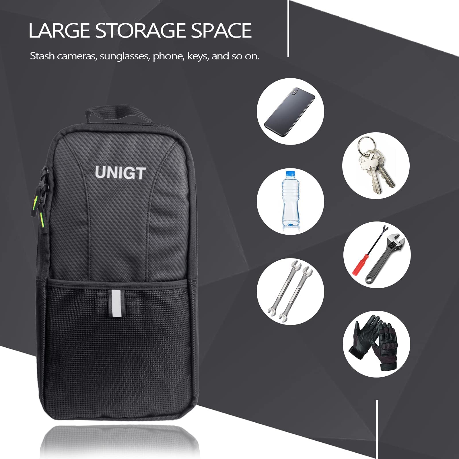 Center Seat Storage Bag For Honda Talon 1000 (2019-2023 Models) - Waterproof, 1680D Fabric