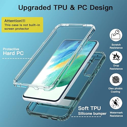 Miniatura 4 de AICase Funda para Samsung Galaxy S21 FE, protección contra caídas, cuerpo completo, resistente, resistente, a prueba de golpes, caídas y polvo,